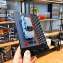 Porta Chaves Audi RS6 Cinza + Miniatura Licenciada 1:43