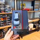 Porta Chaves Audi RS6 Cinza + Miniatura Licenciada 1:43
