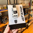 Porta Chaves Porsche GT3 RS Branco + Miniatura 1:36