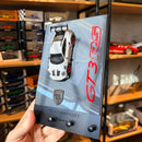 Porta Chaves Porsche GT3 RS  Cinza + Miniatura Licenciada 1:43