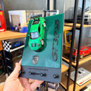 Porta Chaves Porsche GT3 RS Verde + Miniatura 1:36