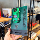 Porta Chaves Porsche GT3 RS Verde + Miniatura 1:36