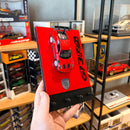 Porta Chaves Porsche GT3 RS vermelho + Miniatura 1:36