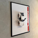 Quadro Carrera 2.7 com Miniatura Licenciada 1:24