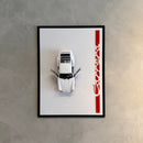 Quadro Carrera 2.7 com Miniatura Licenciada 1:24